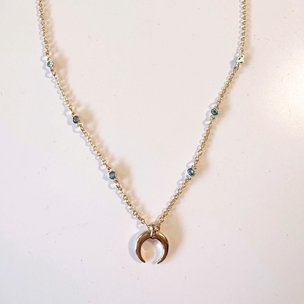 Swarovski Moon Gold-tone Plated Necklace